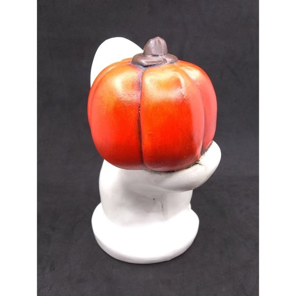Vtg. Hobbyist ghost carrying jack o lantern pumpkin 6" figure - Picture 3 of 12